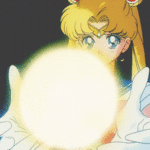 Аватар Sailor Moon / Сейлор Мун из аниме Bishojo senshi Sera Mun / Красавица-воин Сейлор Мун, держит светящуюся сферу в руках