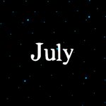 Аватар Космос с голубыми звездами (july / июль)