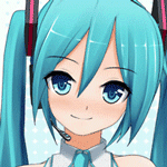 Аватар Подмигивающая Вокалоид Хацунэ Мику / Vocaloid Hatsune Miku
