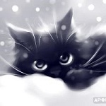 99px.ru аватар Рисованный милый котенок, by Apofiss