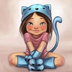 Аватар Девочка в образе кошки