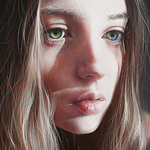 Аватар Рисунок девушки, на которую падает солнечный свет, by Elena Sai