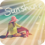 Аватар Девушка на пляже под лучами солнца (sunshine / солнечный свет)