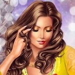 Аватар Девушка держит руку у лица