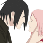 Аватар Саске Учиха / Sasuke Uchiha целуется с Сакура Харуно / Sakura Naruto из аниме Наруто / Naruto