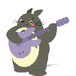 99px.ru аватар Totoro / Тоторо из аниме Tonari no Totoro / Мой сосед Тоторо с гитарой, by CL Terry