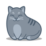 99px.ru аватар Мурчащий серый котик