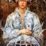 99px.ru аватар Девушка с картой в руках, художник Станислав Сугинтас