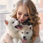 99px.ru аватар Девушка со щенками