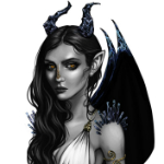 Аватар Девушка-демон с темными волосами - Elemmire / Элеммирэ, by BlackBirdInk
