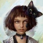 Аватар Mathilda / Матильда с котенком на голове, by Aleksei Vinogradov