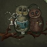Аватар Две умные совы сидят на ветке дерева, by Robert Richter