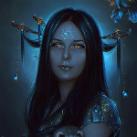 Аватар Девушка - демон с темными волосами, by Nikulina-Helena
