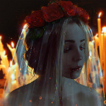 99px.ru аватар Грустная невеста с кровью на лице, by Nikulina-Helena