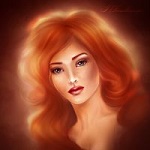 99px.ru аватар Девушка с рыжими волосами