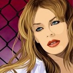 99px.ru аватар Австралийская певица Kylie Minogue / Кайли Миноуг с распущенными волосами