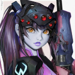 99px.ru аватар Роковая Вдова / Амели Лакруа из игры Overwatch / Дозор