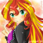 99px.ru аватар Сансет Шиммер / Sunset Shimmer из мультсериала Мои маленькие пони: Дружба — это чудо / My Little Pony: Friendship is Magic