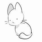 Аватар Мяукающий котенок на белом фоне (Meow / Мяу)