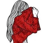 Аватар Девушка прикрыла себя кофтой