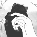 99px.ru аватар Черный котенок кусает руку