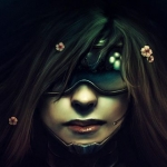 99px.ru аватар Девушка в маске и с цветами на волосах