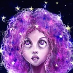 99px.ru аватар Девушка со звездными волосами, by Veronika Gering