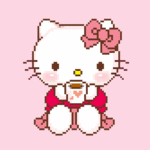 99px.ru аватар Hello Kitty / Хелло Китти с чашкой чая