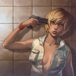 99px.ru аватар Девушка держит пистолет у виска