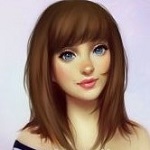 99px.ru аватар Девушка с голубыми глазами, by Mardigitalart
