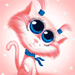 99px.ru аватар Кошка с голубыми глазами и голубым шарфиком на шее