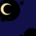 99px.ru аватар Лисенок на метле в ночном небе