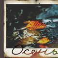 99px.ru аватар Желтый лист лежит в луже, by Что-То-с-Чем-То (Осень)