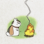 99px.ru аватар Nyanko-sensei / Нянко-сенсей из аниме Natsume’s Book of Friends / Natsume Yuujinchou / Тетрадь дружбы Нацумэ жарит рыбку