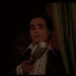 99px.ru аватар Мужчина со светящимся микрофоном, видеоклип Blue Velvet / Синий Бархат