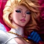 99px.ru аватар Белокурая девушка с перчаткой на руке, by MichelleHoefener
