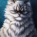 Аватар Рисованный кот, by Kris Lewis