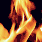 99px.ru аватар Языки пламени на темном фоне