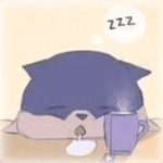 99px.ru аватар Котик уснул возле кружки с горячим чаем