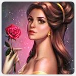 Аватар Принцесса Belle / Бель с розовой розой в руке, мультфильм Beauty and the Beast / Красавица и чудовище, by serafleur