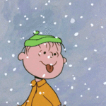 99px.ru аватар Charles «Charlie» Brown / Чарльз «Чарли» Браун - один из главных персонажей серии комиксов Peanuts ловит языком падающий снег