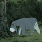 Аватар Мультфильм The Many Adventures of Winnie the Pooh / Приключения Винни (1973) /ослик Иа-Иа бьется головой о дерево