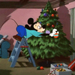 99px.ru аватар Микки Маус наряжает елку, мультик L’albero di Natale di Pluto / Рождественская елка Плутона