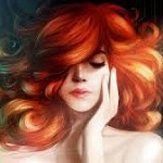 Аватар Рыжеволосая девушка держит руку у лица, by Kittichai Reaungchaichan