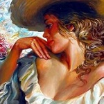 Аватар Девушка в шляпе, художник Arkady Ostritsky