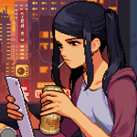 Аватар Джилл Стингрей / Jill Stingray из игры Ва-11 павильон-это: Киберпанк Бармен действий / VA-11 Hall-A: Cyberpunk Bartender Action