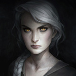Аватар Девушка со светлыми волосами и желтыми глазами, by Charlie-Bowater