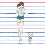 Аватар Erika Shinohara / Эрика Шинохара и бульдог Кенто из аниме Ookami Shoujo to Kuro Ouji / Волчица и черный принц