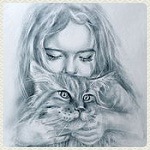 99px.ru аватар Девушка с котом