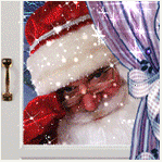99px.ru аватар Дед Мороз заглядывает в окошко